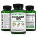 Siberian Green Herbal Colon Detox con Senna Buckthorn Prune Fruit 90 cápsulas – Fórmula Siberiana tradicional 14 hierbas " Probiótico para limpiar el colon y el cuerpo de desintoxicación