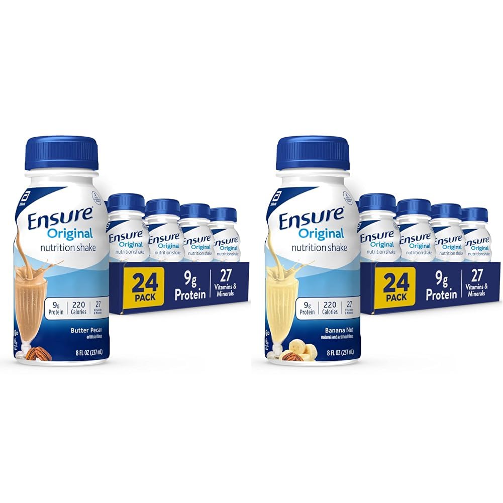 Asegurar la mantequilla original Pecan &amp; Banana Nutrición Shakes ← Reemplazo de la comida