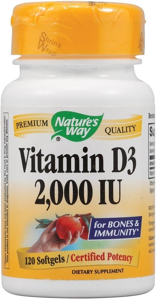 Vía natural Vitamina D-3 2000 UI 120 softgel
