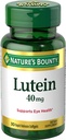Bombillas de Lutein Bounty de la Naturaleza, Suplementos de Salud Ocular y Vitaminas, Apoyo Visión Salud, 40 mg, 30 Softgels