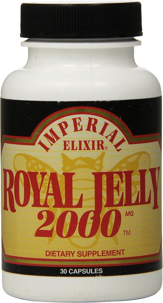 Imperial Elixir Royal Jelly, 2000 mg, 30 cápsulas