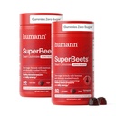 humanN SuperBeets Heart Gummies - Beet Gummy with Heart-Healthy Energy Support, Grape Seed Extract " Beetroot Powder, Sugar Free - Pomegranate Berry Flavor, 120 Count