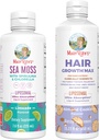 MaryRuth Organics Sea Moss Liposomal (Limeade) & Hair Growth MAX (Almond Cookie) ← Clean Label Project Verified® ← Vitaminas para la Energía, la Inmunidad, & Belleza perun, Gluten-Free, Non-GMO