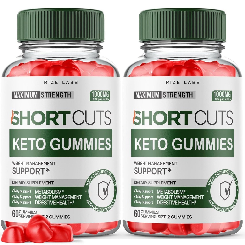 Atajos de laboratorios Keto Gummies, Atajos Keto para Pérdida de Peso Avanzada, Atajos Keto ACV Suplemento para Energía y Metabolismo, Atajos Gomitas Revisión (120 Gummies) (Pack de 2)