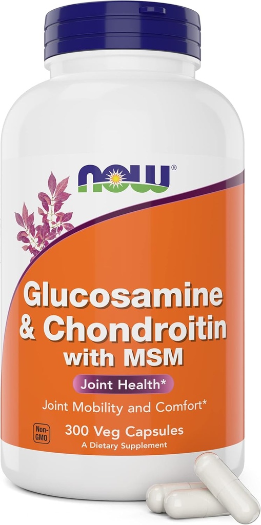 Ahora Glucosamina " Condroitina con MSM, 300 cápsulas