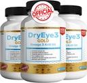 Ojo seco 3 Oro Omega 3 Krill Oil Extra Strength, 60 Softgels, Ojo seco, No GMO, Gluten Free, Sugar Free (3)