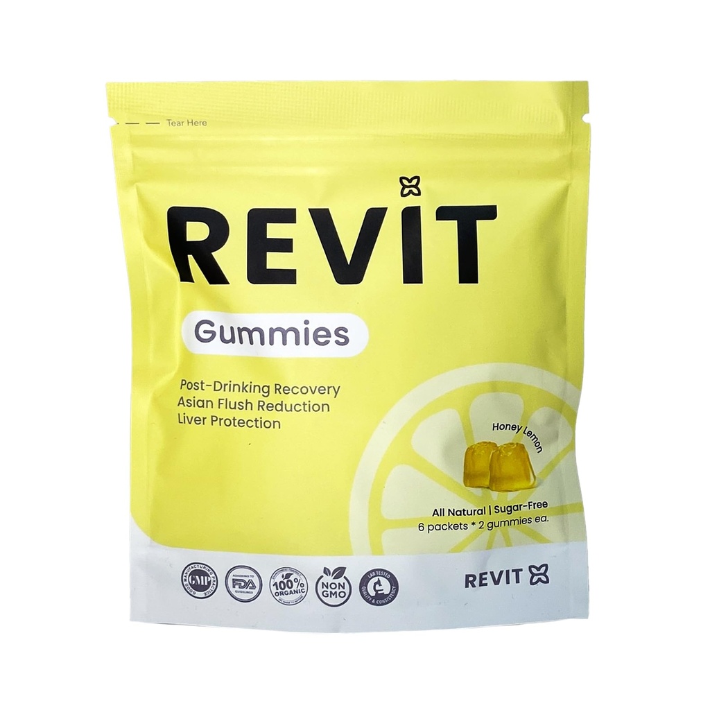 REVIT - Premio ganador de recuperación después de rociar Gummy ← Liver Support " Recovery TEN DHM + Curcumin + Ginger + Vitaminas + Antioxidantes TEN TODO TODO-Natural TEN Vegetarian TEN NO GMO