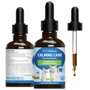 Pet Wellbeing Calming Care for Cats - Vet-Formulated Behavioral Support - Feline Stress Support, Emotional Wellness - Ashwagandha & Holy Basil Adaptogen - Holistic Cat Supplement 2 oz (59ml)