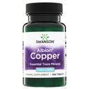 Swanson Copper Suplemento Mineral - 2 mg (Cobre Chelate) - Antioxidante, Sistema Inmunitario y Soporte Celular - 300 Tabletas