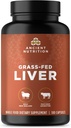 Antiguos Suplementos de Órganos Nutricionales, Grass-Fed and Wild Organ Complex Capsules, Beef & Lamb Liver, soporta Sangre Saludable, Gut y Liver, 180 Ct