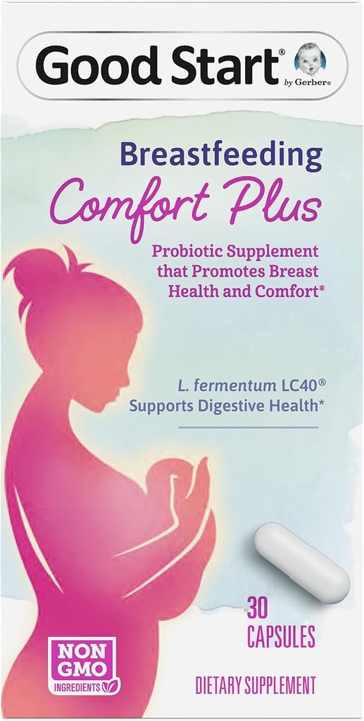 Gerber Good Start Probiotic Suplemento, Breastfeeding Comfort Plus, 30 cápsulas