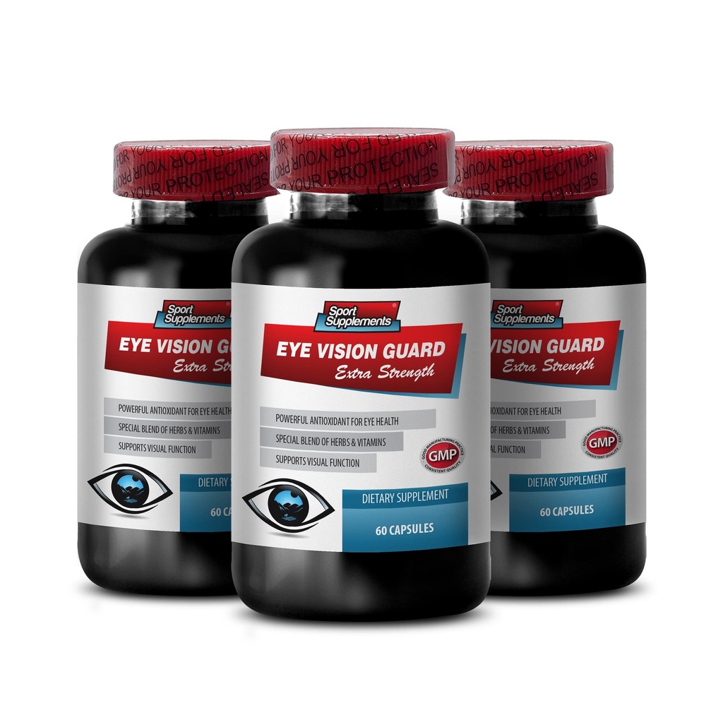 Eye Formula Lutein & zeaxanthin - Eye Vision Guard - Extra Strength, Bilberry Supplement, Eye Vitamins for Vision, Bilberry Extract for Eyes, Vision Support Pills, Lutein with Bilberry, 3B 180 Caps