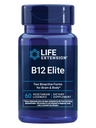 Extensión de vida B12 Elite, adenosylcobalamin, metilcobalamina, dos formas activas para la producción de dopamina, no Gluten-Free, Vegetariano, 60 lozenges