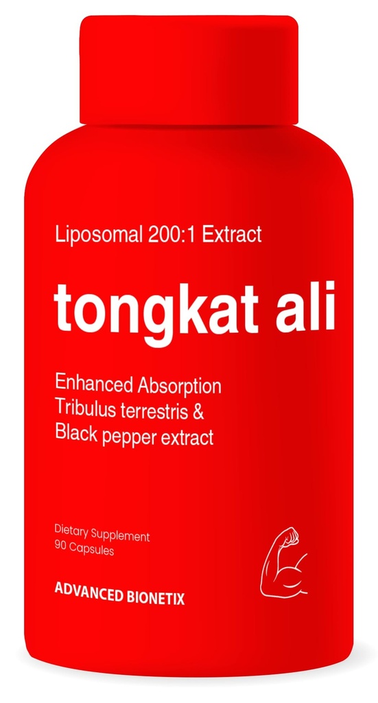 Liposomal Longjack Tongkat Ali Extract Capsules 200x Strength TEN 200,000 mg ANTE Strength, Drive, Performance &amp; Muscle Mass