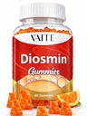 VAITE Diosmin 1000mg - Suplementos de soporte para Veinas de Varicose - Suplemento de salud Legislativo Fórmula Optimizador Venoso, Citrus Bioflavonoids, Ayuda a Circulación para Legislaciones, Chews Gummy, 60 Gummies Vegan