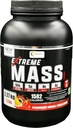 Extreme Mass Gainer Muscle Builder, 5 lb (2.27 kg) Calorias bajas de azúcar altas para entrenamientos intensos (Strawberry-Banana)