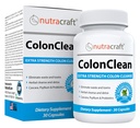 Nutracraft ColonClean #1 Colon Detox and Constipation Relief with Senna, Cascara Sagrada, Psyllium, MCT, Aloe and Probiotics | 30 Capsules