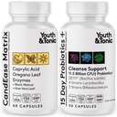 Jóvenes " Tonic Oregano " Acid Gut Health Supplement with Probiotics " Herbs for Gut Flora Balance, Digestive " Intestinal Health and Immune Support – 90 Capsules