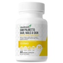 Cuidado de piel, uñas y piel con – Saw Palmetto, Biotin, Amla - 60 No GMO, Gluten Free, Veggie Capsules para Hombres y Mujeres