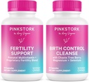 Prepa de embarazo " Apoyo a la fertilidad: Vitex, Inositol, Folate – Limpieza del control de natalidad – 2 Pack