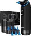 Remoción de cera de auracleo - Eddy Ear Cleaner, Ear Cleaning Kit con 4 modos de presión de agua, seguro y eficaz limpiador de cera de oído w / 8 Consejos de riego, riego eléctrico, 55dB Quite, IP65 Ducha listo