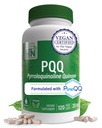 Health Thru Nutrition PQ 20mg 120 Servings Pyrroloquinoline Quinone as PureQQQ ← Mitocondrial Biogenesis ← Certified Vegan ← Non-GMO Gluten Soy Free Capsules Tortura Clean Label PQ Suplemento