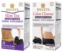 Suplementos de peso de Hyleys Tea Bundle - Ligero de té & Colon Cleanse - 50 Tea Bags Total (2 Pack)