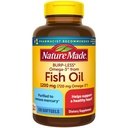 Nature Made Burp-Less Fish Oil 1200 mg Uno por día, 120 Softgels, Fish Oil Omega 3 Suplemento para la salud cardíaca
