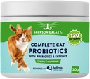 Probióticos Cat completos con prebióticos " Enzimas por Jackson Galaxy - Apoyo a la Digestión, Apoyo Inmunitario Suplemento dietético - Hecho en EE.UU.