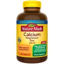 Nature Made Calcio Magnesio Zinc con vitamina D3, Suplemento dietético para el soporte de huesos, 300 Tabletas