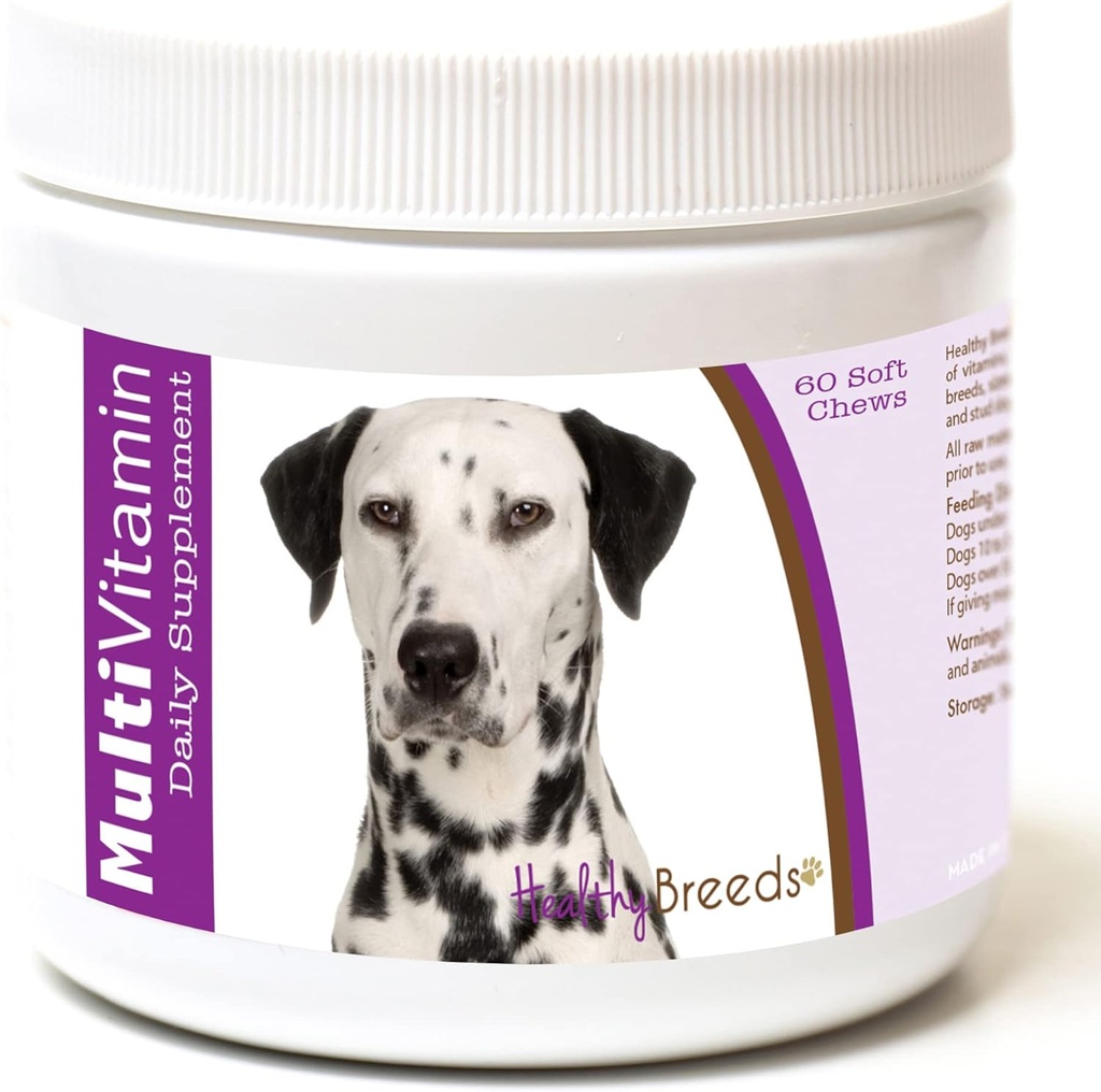 Saludable Breeds Dalmatian Multi-Vitamin Soft Chews 60 cuenta