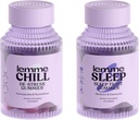 Lemme Chill & Sleep Bundle - Stress Relief Gummies with KSM-66 Ashwagandha ' Deep Sleep Gummies with Melatonin and Magnesium to Fall Asleep Faster - Gluten-Free and Non-GMO (Variety Pack of 2)