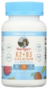 Vitamina K2 &amp; D3 + Gummies de calcio, 30 Ct