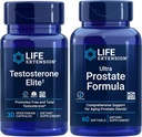 Extensión de vida Elite de testosterona, 30 cápsulas vegetarianas ← Fórmula ultra próstata, 60 softgels ← Prostat sana, Apoyo de producción de testosterona, Suplementos para hombres