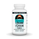 Fuente Naturales L-Arginina L-Citrulline Complejo, 120 Tabletas, 1000 mg