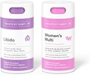 Health By Habit Feeling Yourself Kit - Libido Blend (60 cápsulas) & Multi Suplemento de la mujer (60 cápsulas), No GMO, Sugar Gratis