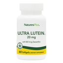 NaturesPlus Ultra Lutein 20 mg - 60 Softgels - Apoyo nutricional para la función del ojo saludable - 60 Actuaciones