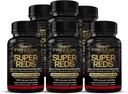 FREZZOR Super Reds Capsules con UAF1000+, All-Natural New Zealand Red Superfood Energy, Essential Red Fruits Veggies disminuye Beets, Antioxidants, Enzymes, Energy Supplements, 540 Capsules, 6 Bottles