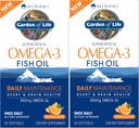 Jardín de Vida EPA/DHA Omega 3 Fish Oil - Minami Natural Brain Function, Heart and Mood Supplement, 120 Count (60-ct 2-Pack)