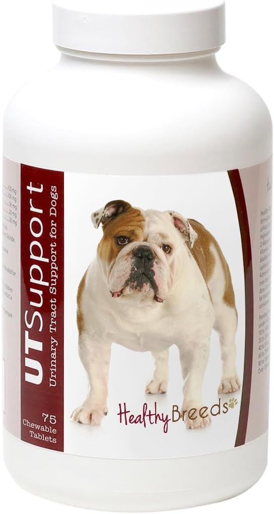 Saludable Breeds Bulldog Cranberry Chewables 75 Cuenta