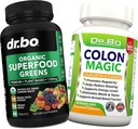 Ecológico Superfood Greens & Fruit Supplements - Colon Cleanse Detox Formula for Intestinal Bloating - Green Veggie Powder Blend Vegetable Foods & Constipation Suplemento Gut, Belly, Stomach