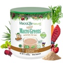 MacroLife Naturals MacroCoco Verdes Chocolate Superfood Powder para niños Frutas crudas verduras Probióticos " Enzimas digestivas, Energía Inmunitaria, No GMO, Vegan, Gluten, Dairy Free - 7oz (32 Servimientos)