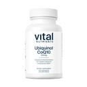 Nutrientes vitales Ubiquinol CoQ10 100mg ← Forma activada de la Coenzima Q10 ← Potente Antioxidante para apoyar la salud cardiovascular y cerebral* ← Gluten y Dairy Free ← 60 Vegetarian Softgels