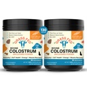 Sandhu's Grass Fed Bovine Colostrum Powder for Humans, Adults TEN 65 Servings (Pack of 2) Cows Supplement TEN High IgG for Gut Health TEN Immunity &amp; Muscle Recovery Support ← Desflavored Silencio for Men &amp; Women