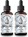 Líquido Nano Plata ← Más Absorbable Than Colloidal Silver Silencio 10ppm Silencio Twin Pack Silencio 1oz Dropper