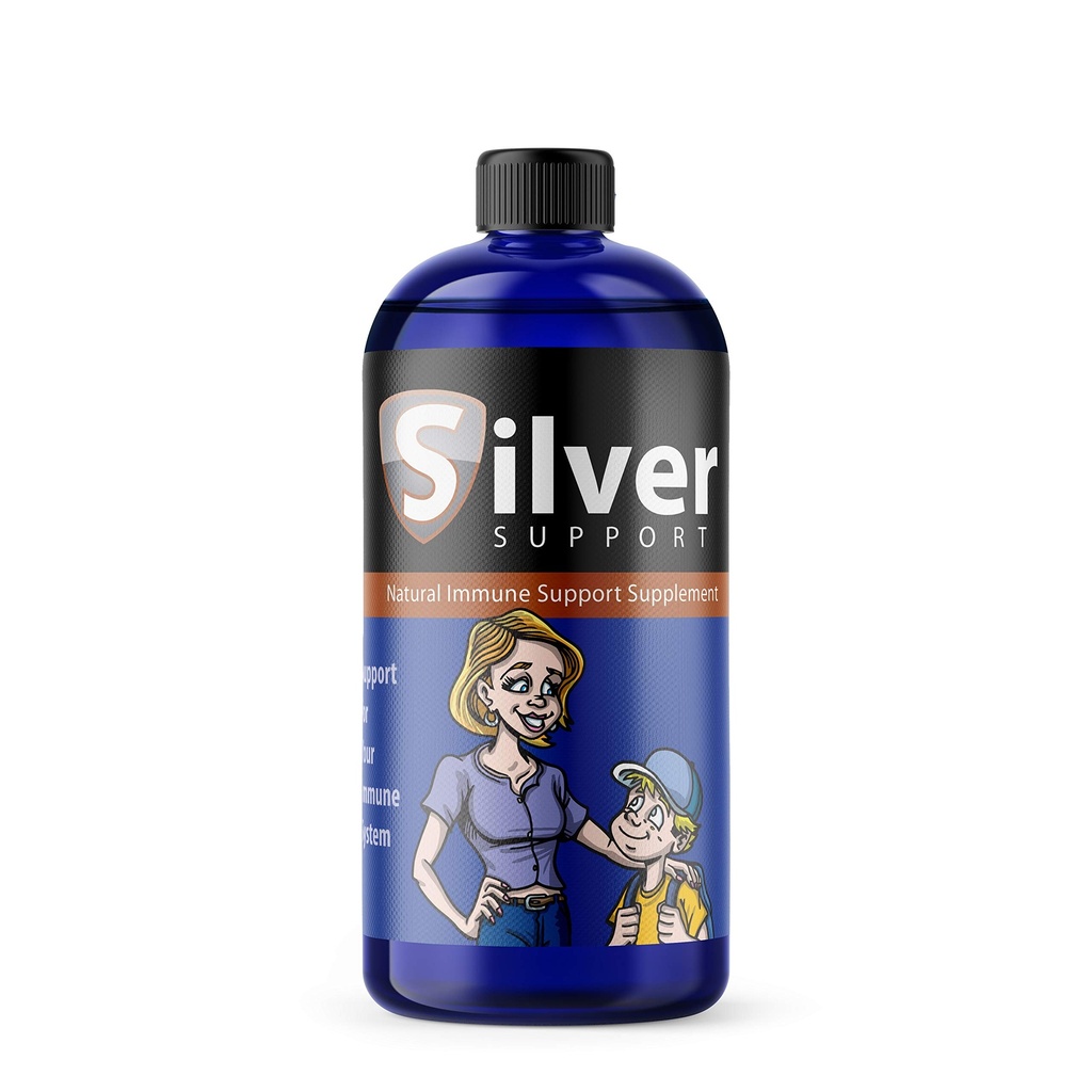 Nano Ionic Silver Technology - Booster líquido para todas las edades y mascotas - Cutting-Edge 10 ppm Formula Enhances Wellness - 32oz