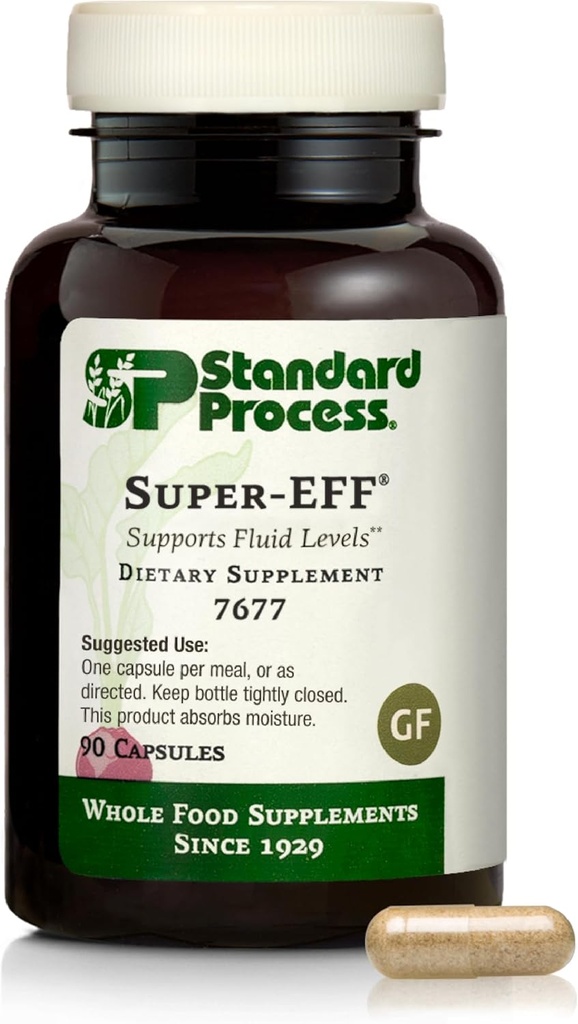 Proceso estándar Inc. Super-EFF - Energía Alimentaria entera con Aceite Flaxseed y Moss Español - 90 cápsulas