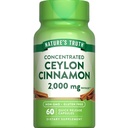 La verdad de la naturaleza Ceilán Cinnamon Pill Capsules ¦ 2000mg  No GMO &amp; Gluten Free Supplement