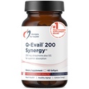 Diseños para la salud Q-Evail 200 Synergy – 200 mg CoQ10 Altamente Biodisponible Ubiquinona + Exclusiva Tecnología de Absorción – Coenzima Q10 Boost con GG – Corazón, Envejecimiento saludable + Soporte celular (60 Softgels)