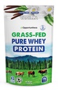 Oportuniteas Grass Fed Whey Protein Powder Concentrate - Vainilla - Suplemento Puro de Proteína - No GMO, Hormona Gratis - 1lb